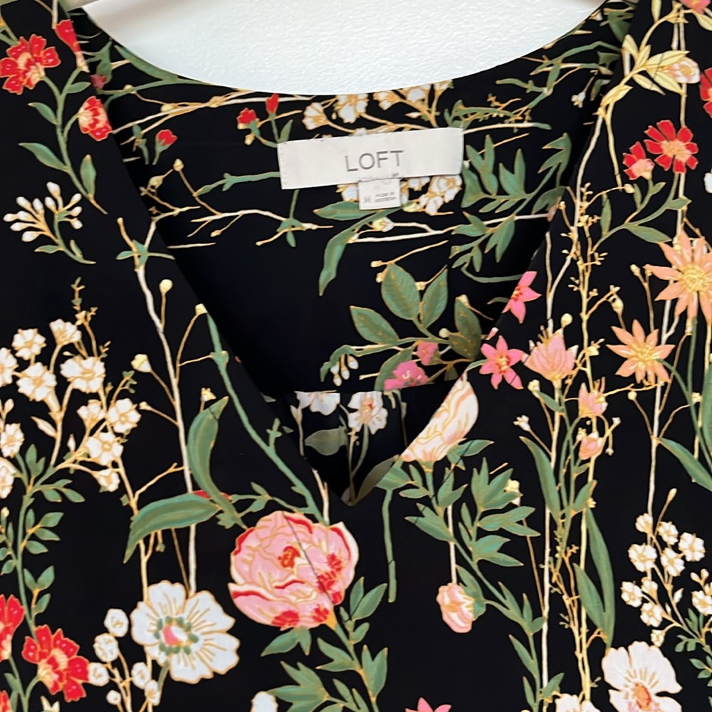 Loft Floral Print Top - Picture 4 of 5
